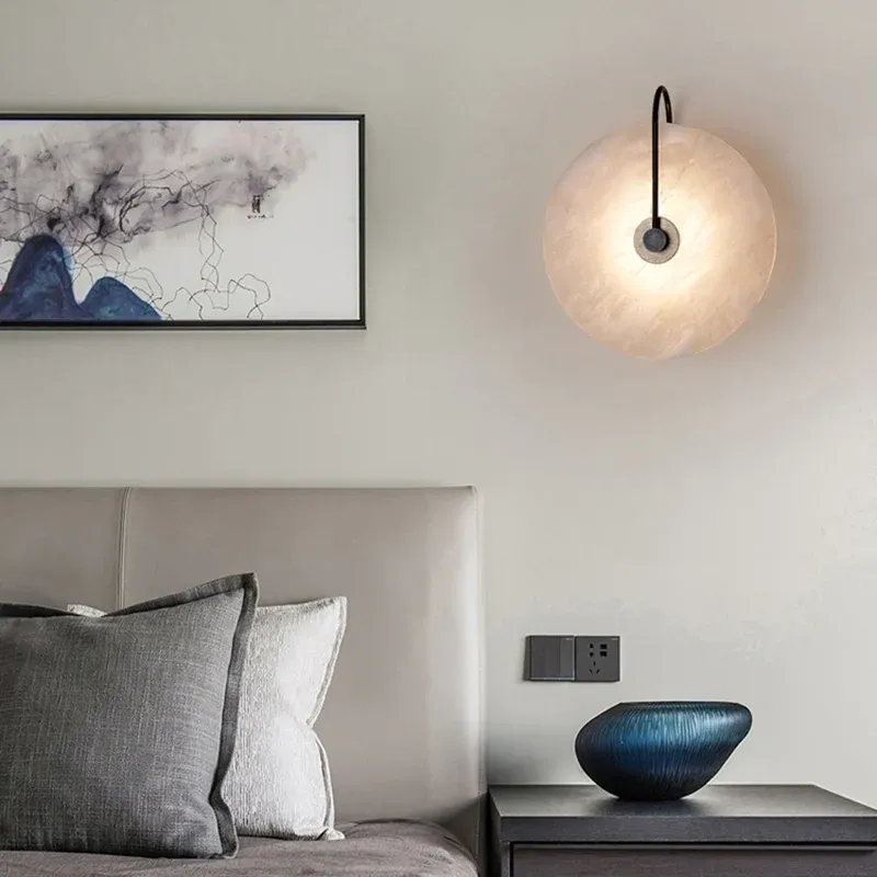 Marble type wall lamp